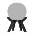 Smart Speaker Display Holder Audio Desktop Stand Audio Stands Smart Speaker Pedestal Audio Stands For Living Room Kitchen transparent