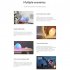 Smart Sunrise Sunset Alarm Clock 9 Modes Rgb Colorful Night Light Atmosphere Light Bedside Lamp EU Plug