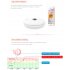 Smart Thermometer Bluetooth Temperature Digital Meter with Anti lose Function white