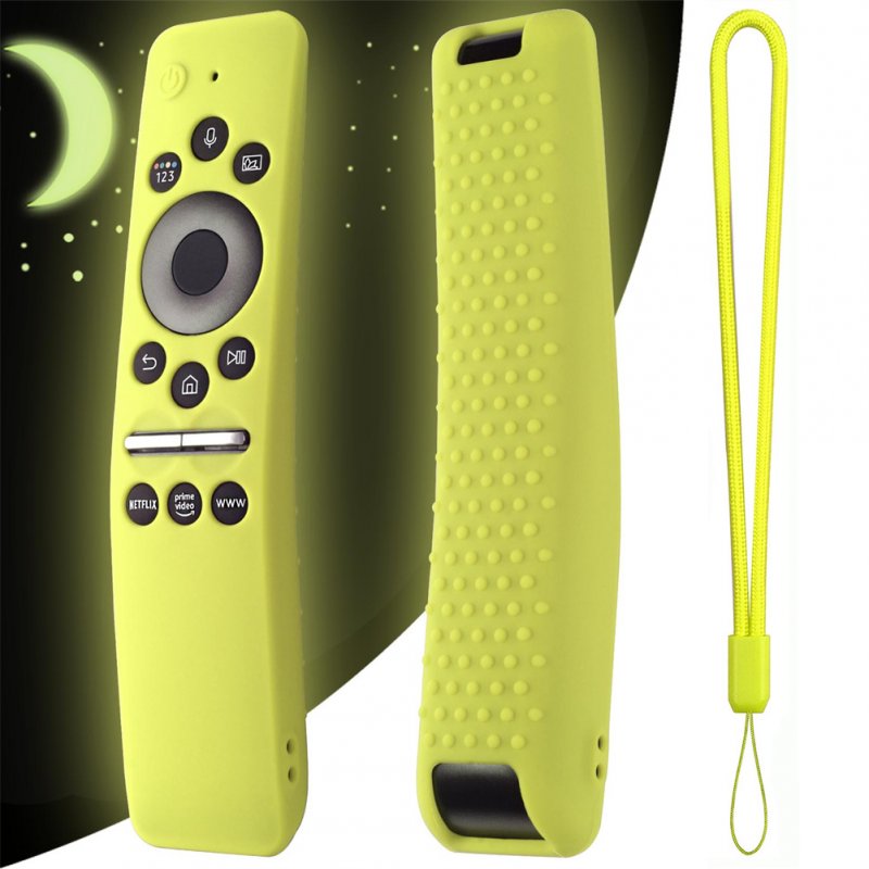 Smart Tv Remote Control Case Cover Compatible For Samsung Bn59-01310a / 01312 /01312a Tm1950a Tm1950c Rmcspt1cp1 Luminous green