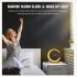 Smart Wake Up Light Alarm Clocks with App Sunrise Alarm Clock 15w Fast Wireless Charger for Heavy Sleepers White