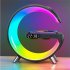 Smart Wake Up Light Alarm Clocks with App Sunrise Alarm Clock 15w Fast Wireless Charger for Heavy Sleepers White