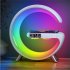 Smart Wake Up Light Alarm Clocks with App Sunrise Alarm Clock 15w Fast Wireless Charger for Heavy Sleepers White
