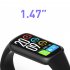 Smart Watch 1 47 inch Ultra Thin Screen USB Magnetic Charging Heart Rate Monitoring IP67 Waterproof Activity Fitness Watch pink
