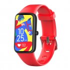 Smart Watch 1.47 inch Ultra-Thin Screen USB Magnetic Charging Heart Rate Monitoring IP67 Waterproof Activity Fitness Watch red