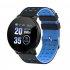 Smart Watch Blood Pressure Heart Rate Pedometer Fitness Tracker Smart Bracelet blue