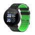 Smart Watch Blood Pressure Heart Rate Pedometer Fitness Tracker Smart Bracelet black