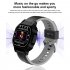 Smart  Watch Bluetooth compatible Call Function Waterproof Heart Rate Monitoring Bracelet Grey