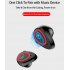 Smart Watch Bracelet   Wireless Bluetooth Headset 2 in 1 Sports Smart Bracelet Invisible Magnetic Charging Earbuds  English blue