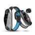 Smart Watch Bracelet with Wireless Headset for LEMFO LT04 Black