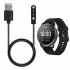 Smart Watch Charger Fast Charging Cable Power Adapter Compatible For Xiaomi Haylou Solar Ls05 ls02 ls01 black compatible for LS01 LS02