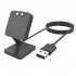 Smart Watch Charging Bracket Watch Charger USB Cable Lightweight Watch Charger Stable Dock Bracket Portable Charging Desktop Holder Compatible For QCY Watch GTC