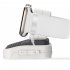 Smart Watch Charging Stand Silicone Charging Holder Dock Retro Computer Design Compatible For IWatch 8 7 6 5 4 3 2 1 Galaxy Watch6 6pro 5 5pro White