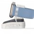 Smart Watch Charging Stand Silicone Charging Holder Dock Retro Computer Design Compatible For IWatch 8 7 6 5 4 3 2 1 Galaxy Watch6 6pro 5 5pro White