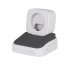 Smart Watch Charging Stand Silicone Charging Holder Dock Retro Computer Design Compatible For IWatch 8 7 6 5 4 3 2 1 Galaxy Watch6 6pro 5 5pro White