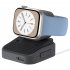 Smart Watch Charging Stand Silicone Charging Holder Dock Retro Computer Design Compatible For IWatch 8 7 6 5 4 3 2 1 Galaxy Watch6 6pro 5 5pro White