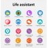 Smart Watch Clock Fitness Heart Monitor Sport Smartwatch Full screen Touch Bluetooth Calls Watches Pink