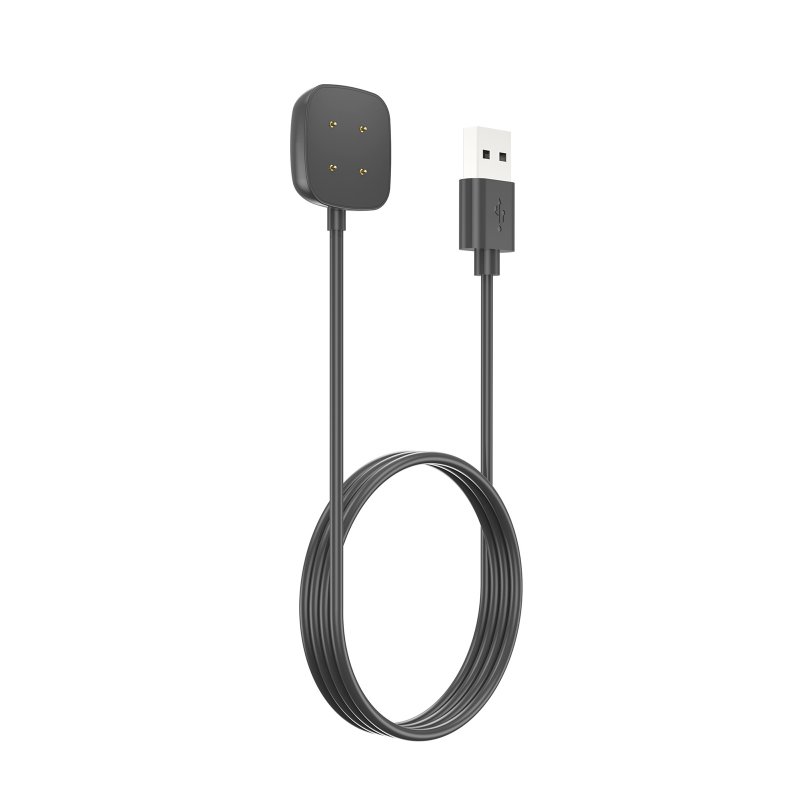 Smart Watch Dock Charger Adapter Magnetic Usb Charging Cable Power Cord Compatible For Fitbit Versa 4/3 Sense 2/1 100CM