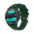 Smart  Watch Full Circle Large Screen Blood Pressure Heart Rate Blood Oxygen Monitor Sports Watch Green