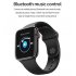 Smart Watch Full Screen Touch Heart Rate Blood Pressure Blood Oxygen IP67 Waterproof Bracelet black