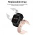 Smart Watch Full Screen Touch Heart Rate Blood Pressure Blood Oxygen IP67 Waterproof Bracelet black