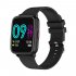 Smart  Watch Hd Screen Music Ip68 Waterproof Sports Monitoring Heart Rate Sleep Pedometer Smart Watch Black rubber belt