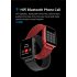 Smart  Watch Hd Screen Music Ip68 Waterproof Sports Monitoring Heart Rate Sleep Pedometer Smart Watch Red rubber belt