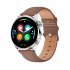 Smart  Watch Hk3 Bluetooth compatible Call With Encoder Heart Rate Blood Pressure Monitor Watch Black Brown Silicone belt