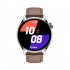 Smart  Watch Hk3 Bluetooth compatible Call With Encoder Heart Rate Blood Pressure Monitor Watch Black silicone belt