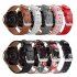Smart Watch Leather Watch Strap Double Color Round Tail for Samsung Galaxy  42mm  SM R810 white