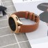 Smart Watch Leather Watch Strap Double Color Round Tail for Samsung Galaxy  42mm  SM R810 white