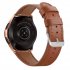 Smart Watch Leather Watch Strap Double Color Round Tail for Samsung Galaxy  42mm  SM R810 white