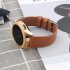 Smart Watch Leather Watch Strap Double Color Round Tail for Samsung Galaxy  42mm  SM R810 Black safflower