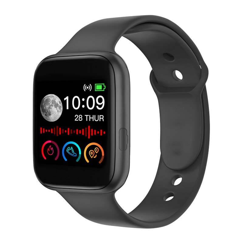 Smart Watch Men Women Fitness Sport Heart Rate Monitor Smart Watch Clock Smartwatch Android for Bluetooth Gun black