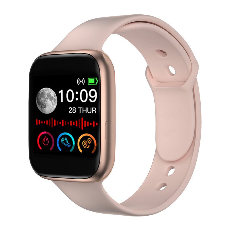 Smart Watch Men Women Fitness Sport Heart Rate Monitor Smart Watch Clock Smartwatch Android for Bluetooth Rose gold