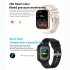 Smart Watch Monitoring Blood Pressure Body Temperature Heart Rate Health Detection Black