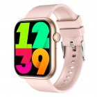 Smart Watch Monitoring Blood Pressure Body Temperature Heart Rate Health Detection Pink
