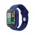 Smart Watch Sports Detection Heart Rate Blood Pressure Monitoring Bluetooth compatible Pedometer Message Reminder Bracelet blue
