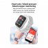 Smart Watch Sports Detection Heart Rate Blood Pressure Monitoring Bluetooth compatible Pedometer Message Reminder Bracelet light blue