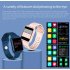 Smart Watch Temperature Measure Heart Rate Blood Pressure Monitor Bluetooth Sports Bracelet black