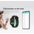 Smart Watch Temperature Measure Heart Rate Blood Pressure Monitor Bluetooth Sports Bracelet green