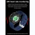 Smart Watch Touch Control Screen Infrared Physiotherapy Ecg Heart Rate Blood Oxygen Monitor Red Tape
