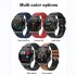 Smart Watch Touch Control Screen Infrared Physiotherapy Ecg Heart Rate Blood Oxygen Monitor Black Belt