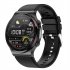 Smart Watch Touch Control Screen Infrared Physiotherapy Ecg Heart Rate Blood Oxygen Monitor Black Belt