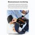 Smart Watch Touch Control Screen Infrared Physiotherapy Ecg Heart Rate Blood Oxygen Monitor Black Belt