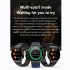 Smart Watch Touch Control Screen Infrared Physiotherapy Ecg Heart Rate Blood Oxygen Monitor Black Belt