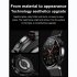 Smart Watch Touch Control Screen Infrared Physiotherapy Ecg Heart Rate Blood Oxygen Monitor Black Belt