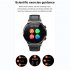 Smart Watch Touch Control Screen Infrared Physiotherapy Ecg Heart Rate Blood Oxygen Monitor Black Belt