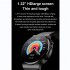 Smart Watch Touch Control Screen Infrared Physiotherapy Ecg Heart Rate Blood Oxygen Monitor Black Belt