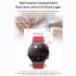 Smart Watch Touch Control Screen Infrared Physiotherapy Ecg Heart Rate Blood Oxygen Monitor Black Belt